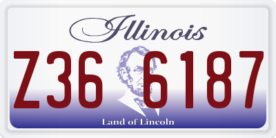 IL license plate Z366187