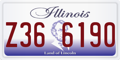 IL license plate Z366190