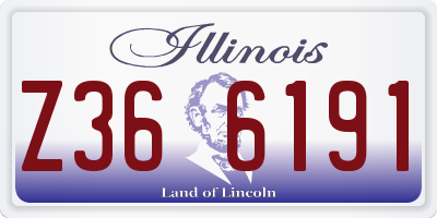 IL license plate Z366191