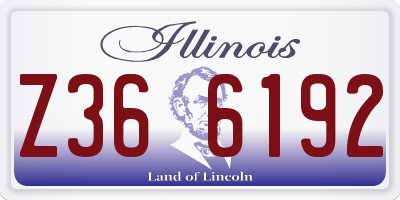 IL license plate Z366192