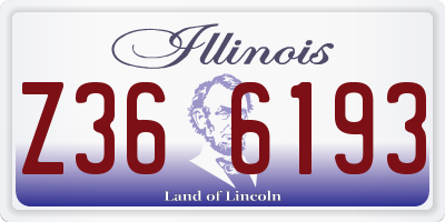 IL license plate Z366193