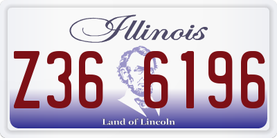 IL license plate Z366196