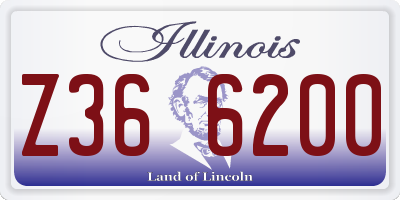 IL license plate Z366200
