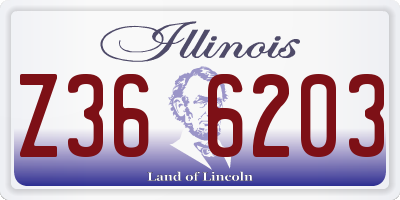 IL license plate Z366203