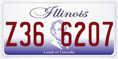 IL license plate Z366207