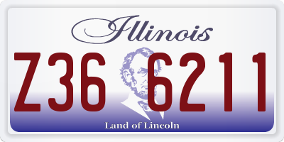 IL license plate Z366211