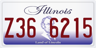 IL license plate Z366215