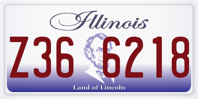 IL license plate Z366218