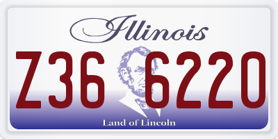 IL license plate Z366220