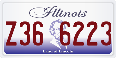 IL license plate Z366223