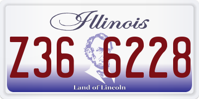IL license plate Z366228