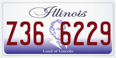 IL license plate Z366229
