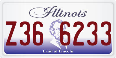 IL license plate Z366233