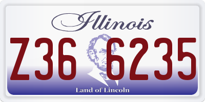 IL license plate Z366235