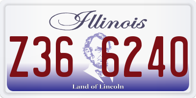 IL license plate Z366240