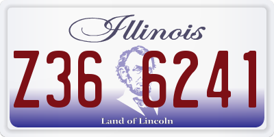 IL license plate Z366241