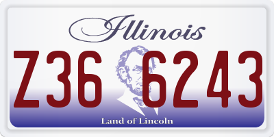 IL license plate Z366243