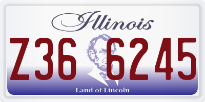 IL license plate Z366245