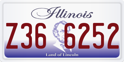 IL license plate Z366252