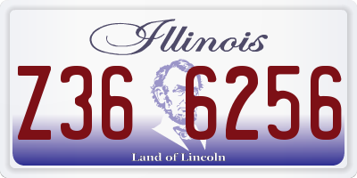 IL license plate Z366256