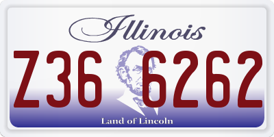 IL license plate Z366262