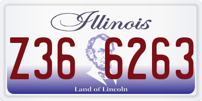 IL license plate Z366263