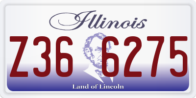 IL license plate Z366275
