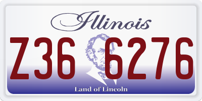 IL license plate Z366276