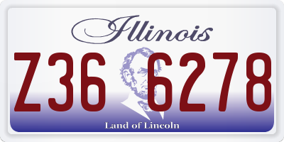 IL license plate Z366278