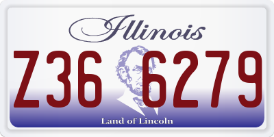 IL license plate Z366279