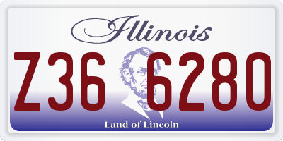 IL license plate Z366280