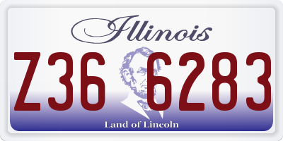 IL license plate Z366283