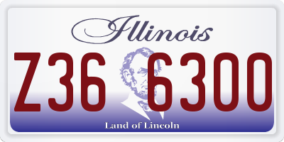 IL license plate Z366300