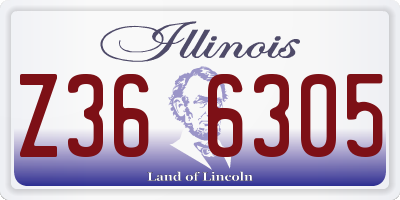 IL license plate Z366305