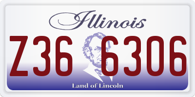 IL license plate Z366306