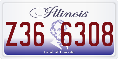 IL license plate Z366308