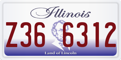 IL license plate Z366312