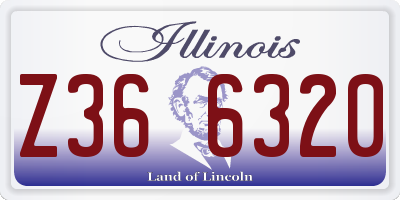 IL license plate Z366320
