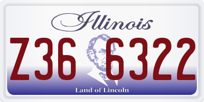IL license plate Z366322