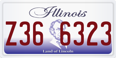 IL license plate Z366323
