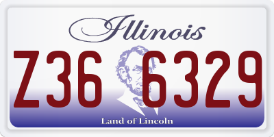 IL license plate Z366329
