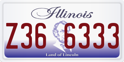 IL license plate Z366333