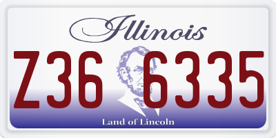 IL license plate Z366335