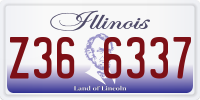 IL license plate Z366337