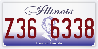 IL license plate Z366338