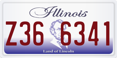 IL license plate Z366341