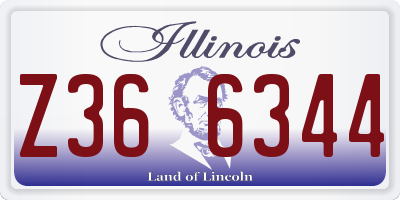 IL license plate Z366344