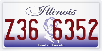 IL license plate Z366352