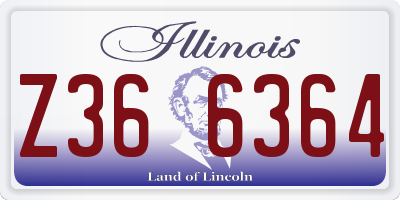IL license plate Z366364
