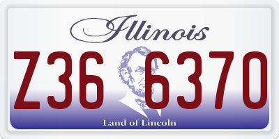 IL license plate Z366370